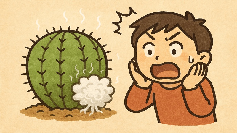 サボテンの白いふわふわはカビなのか？正体は