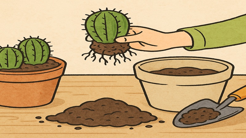 サボテンの植え替えで根がグラグラ？正しい手順と注意点を解説